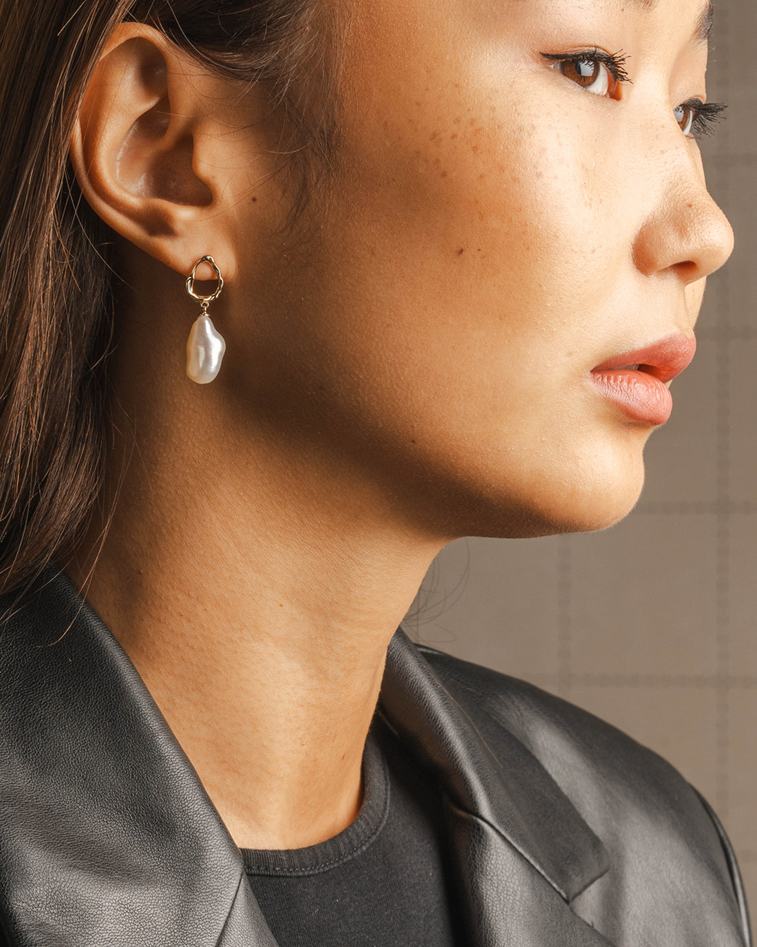 Alltägliche Perlenohrringe