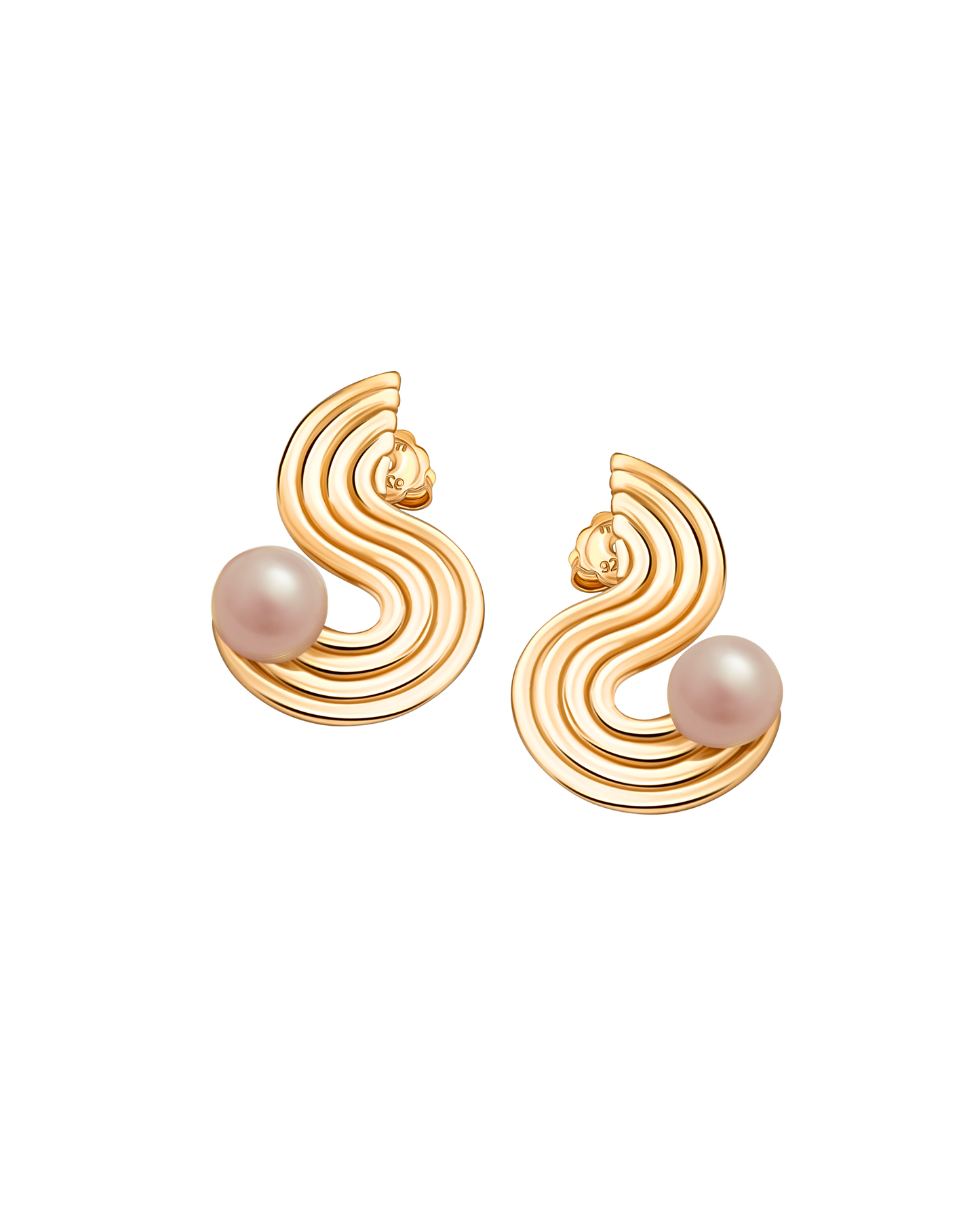 Gold Serpentine Earrings