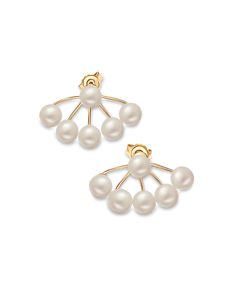 Multiple Pearl Stud Earrings – UNTAMD London