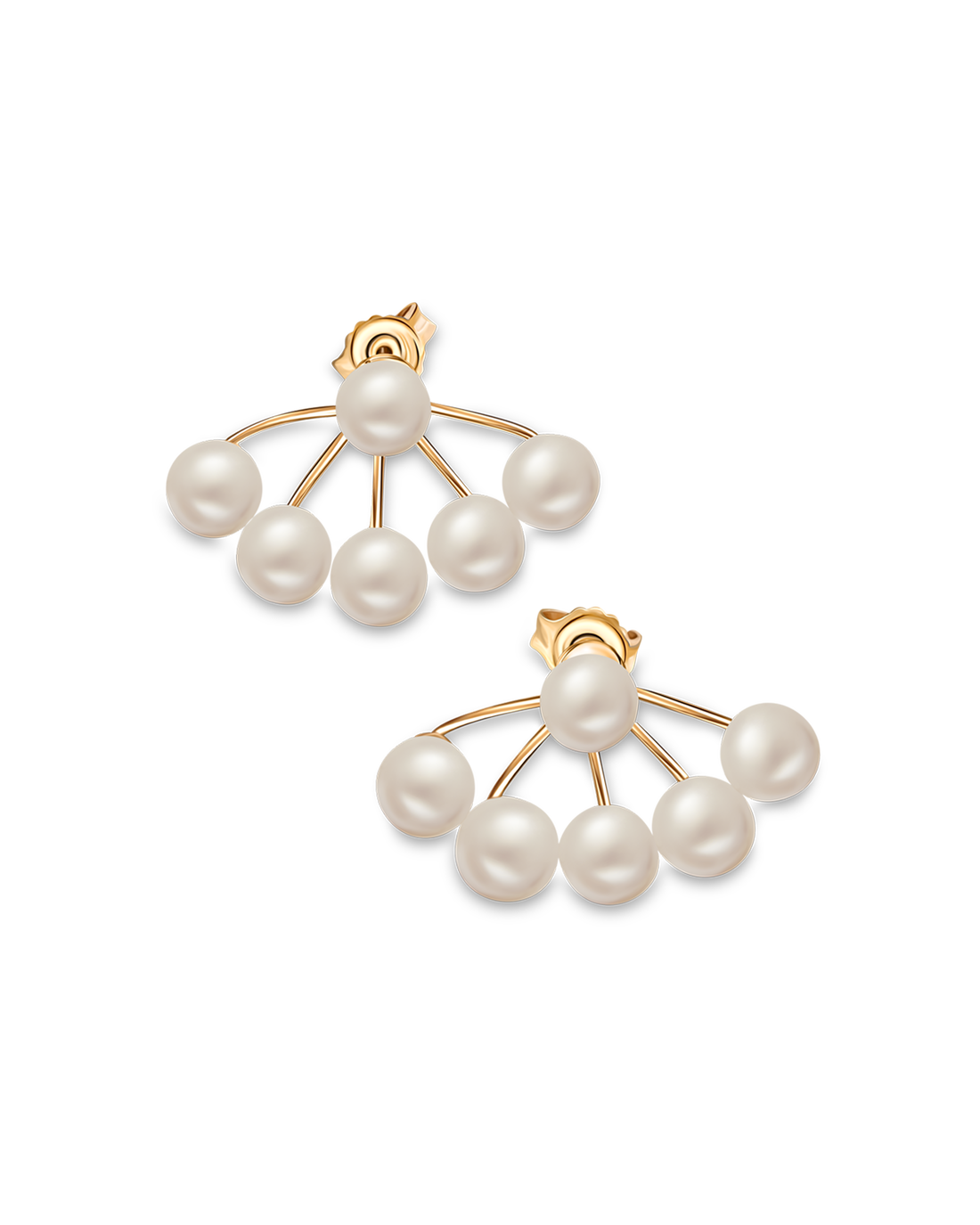 Ohrstecker mit fünf Perlen