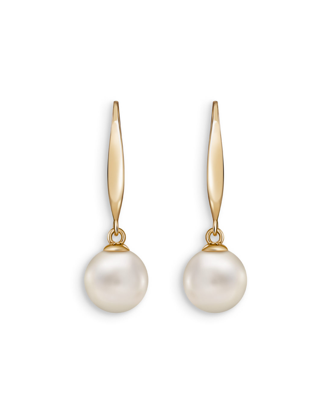 Tropfenförmige Perlenohrringe