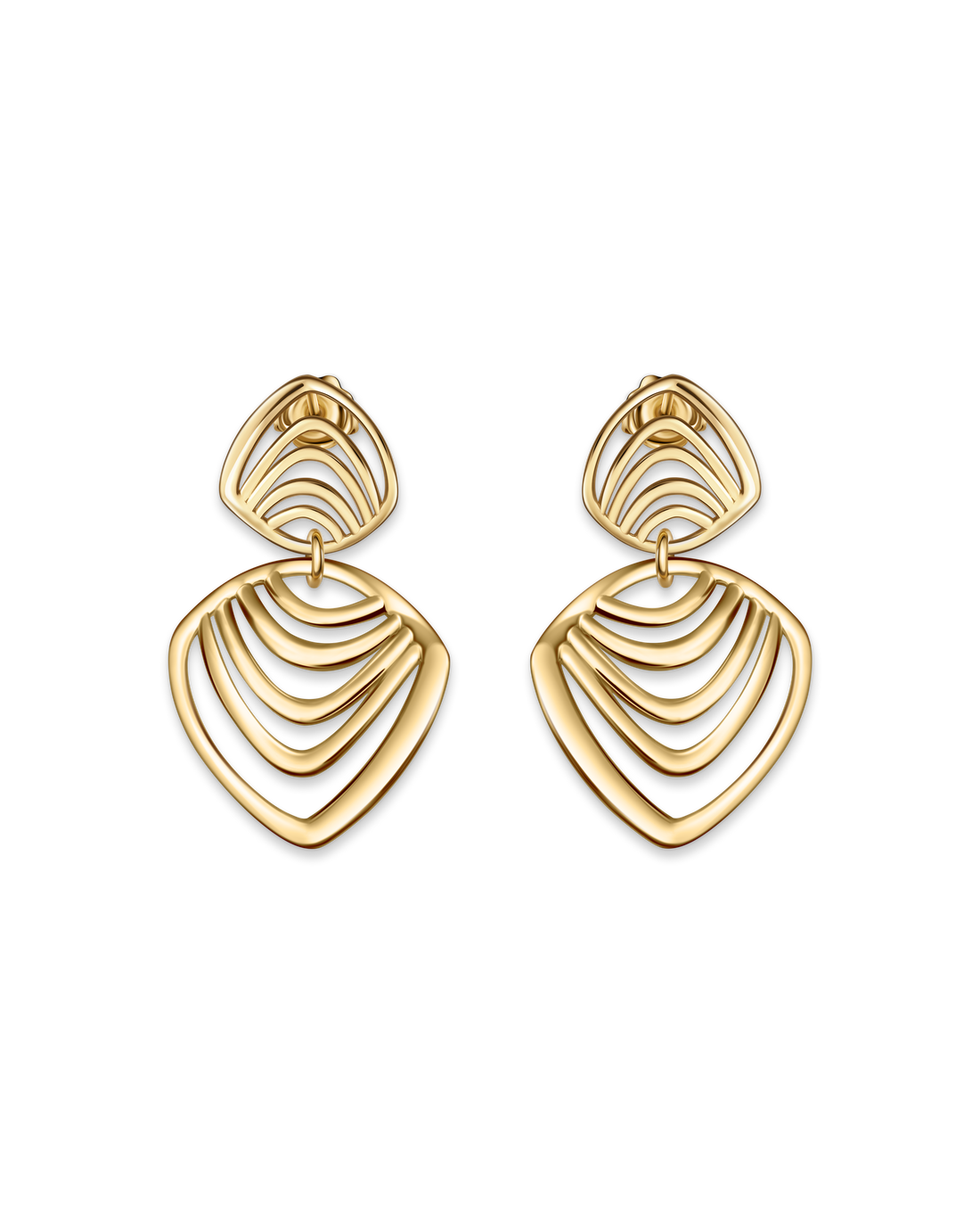 Doppelte Tropfenohrringe