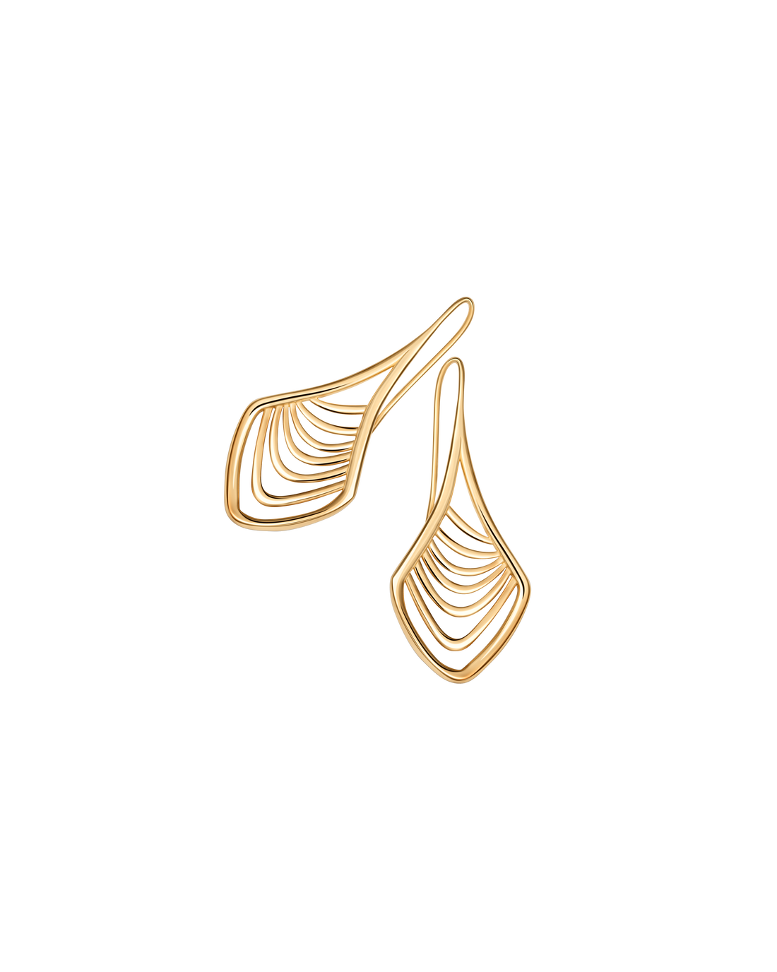 Feine längliche Tropfenohrringe