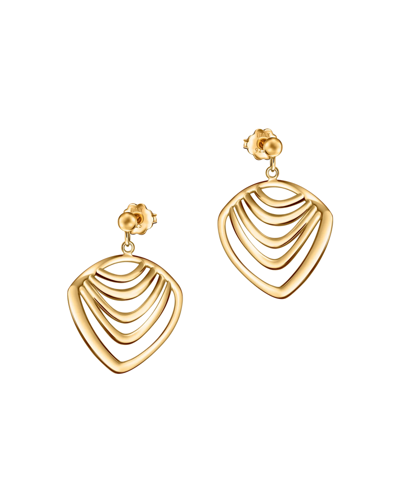 Gecko Drop Earrings in 18k gold vermeil – UNTAMD London