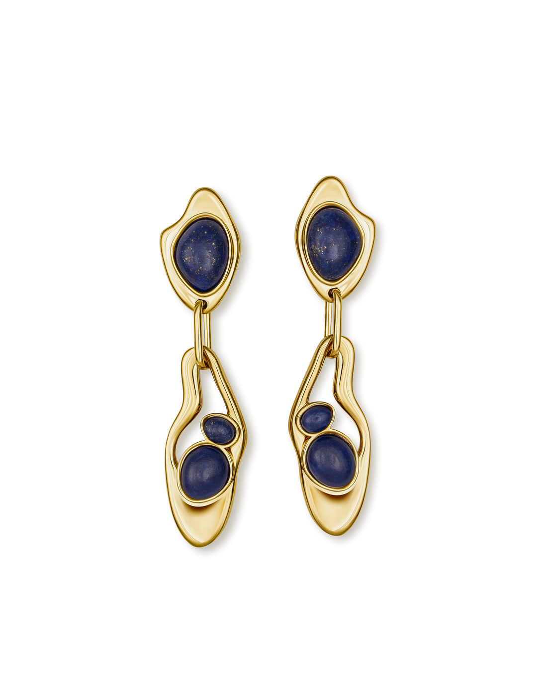 Aquatische Aura Ohrringe