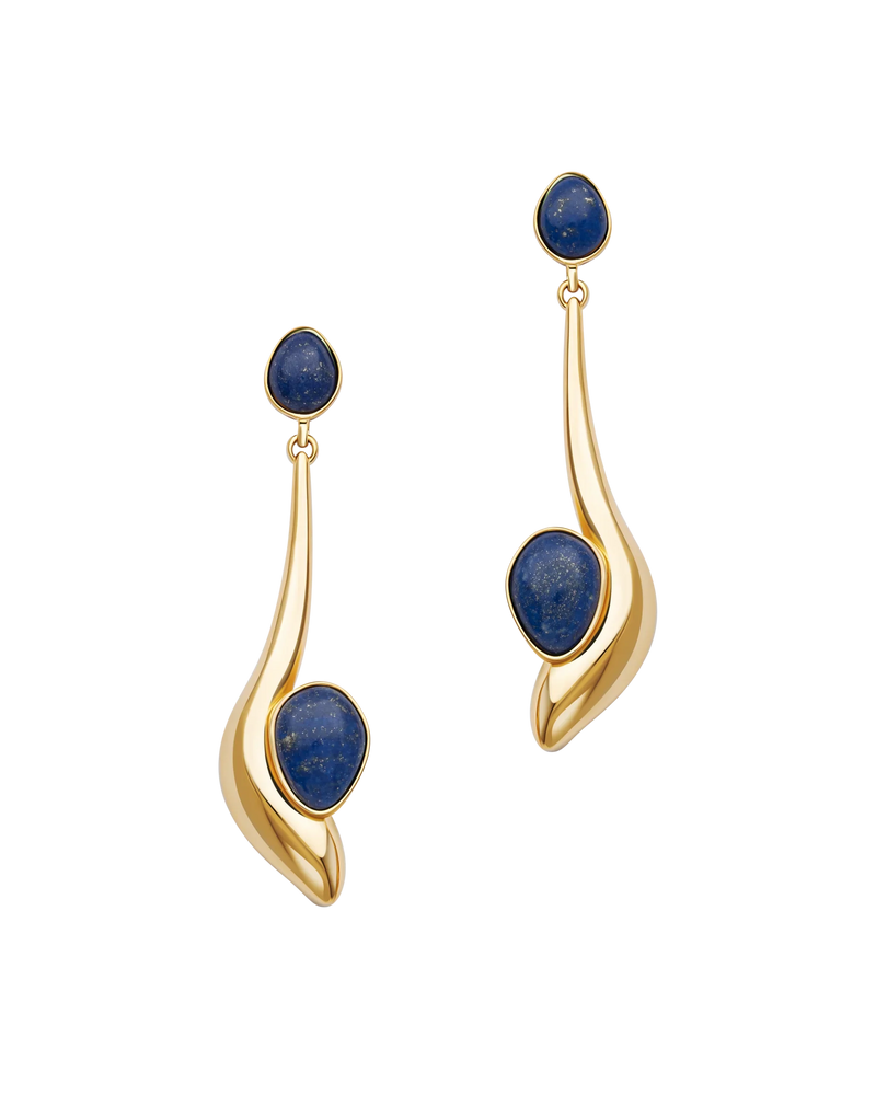 Ebb and Flow Earrings in 18k gold vermeil – UNTAMD London
