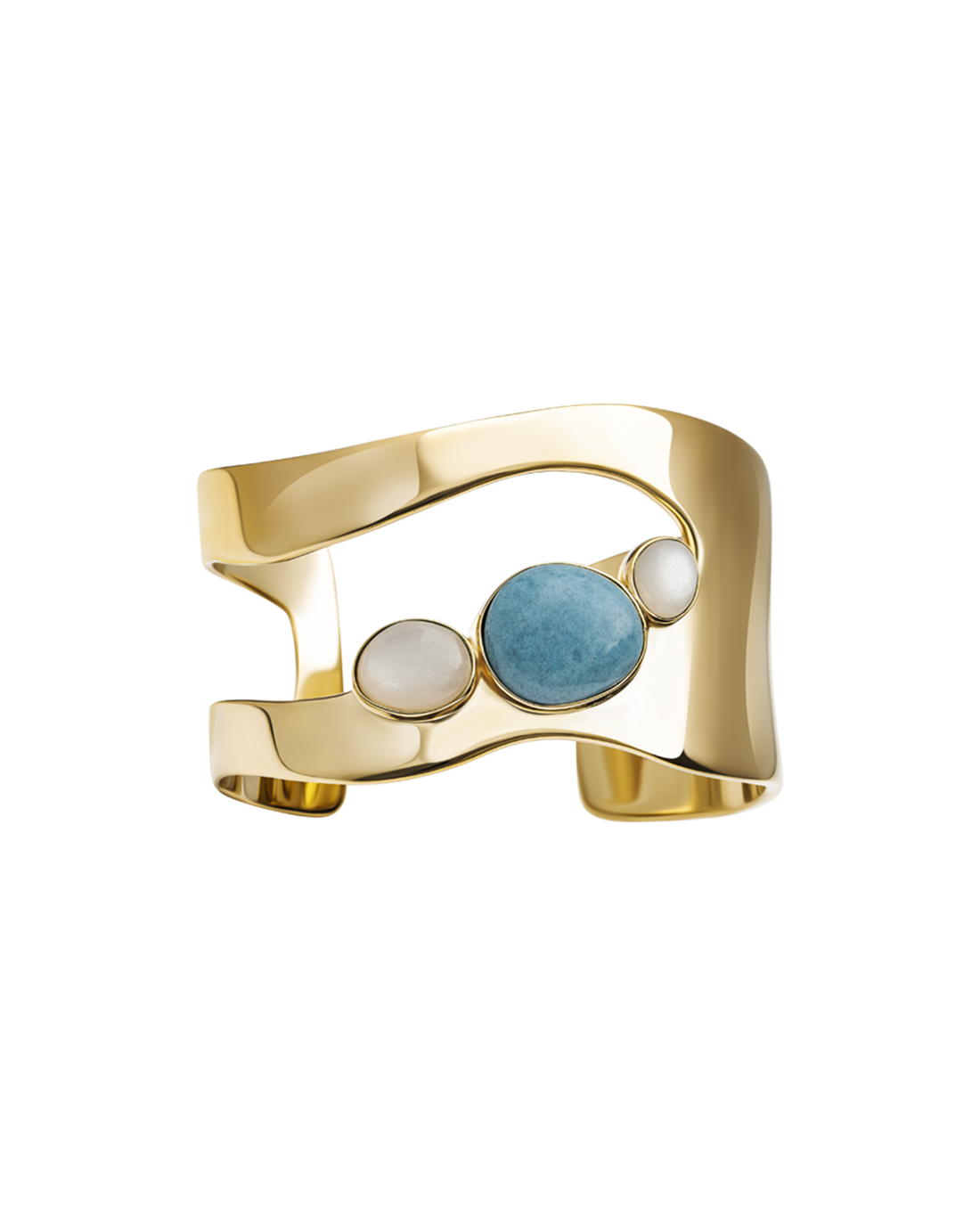 Unregelmäßiger Tropfen Armreif