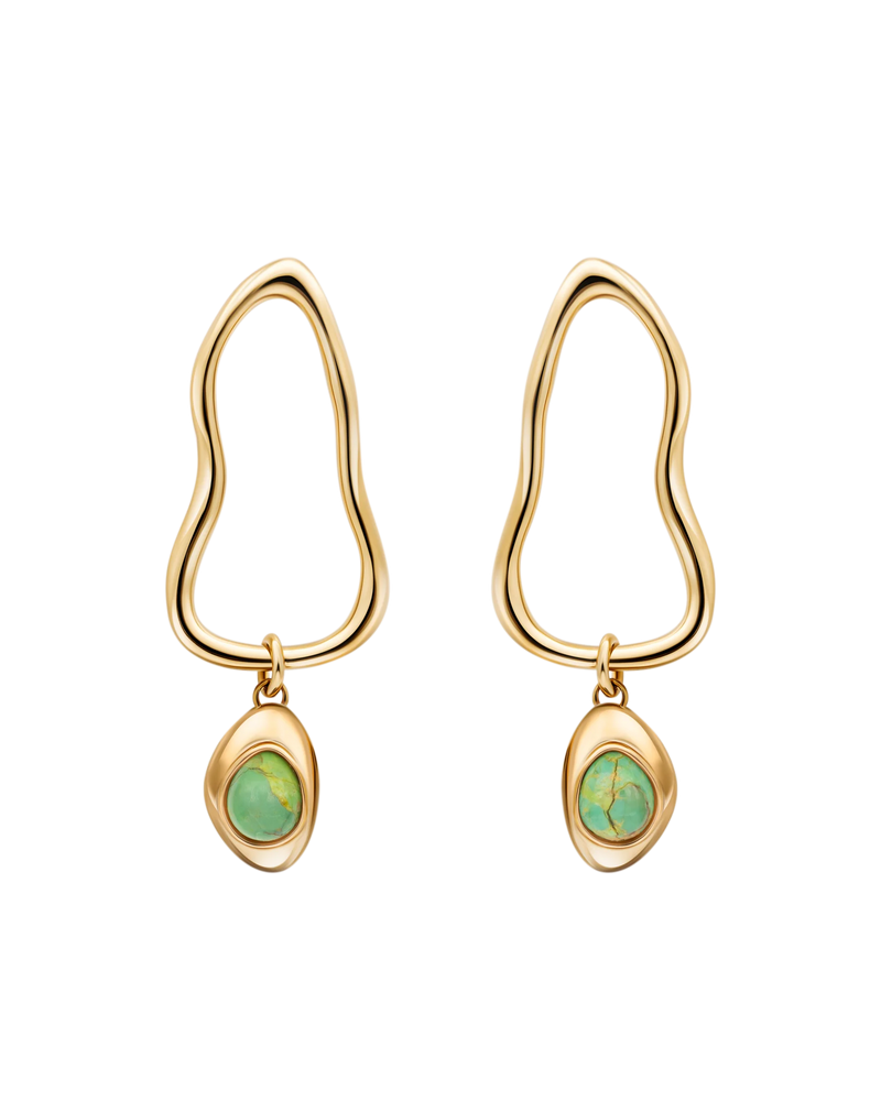 Waterfall Earrings in 18k gold vermeil – UNTAMD London