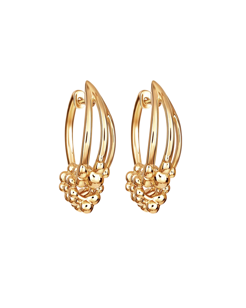 Bubble Triumph Earrings in 18k gold vermeil – UNTAMD London