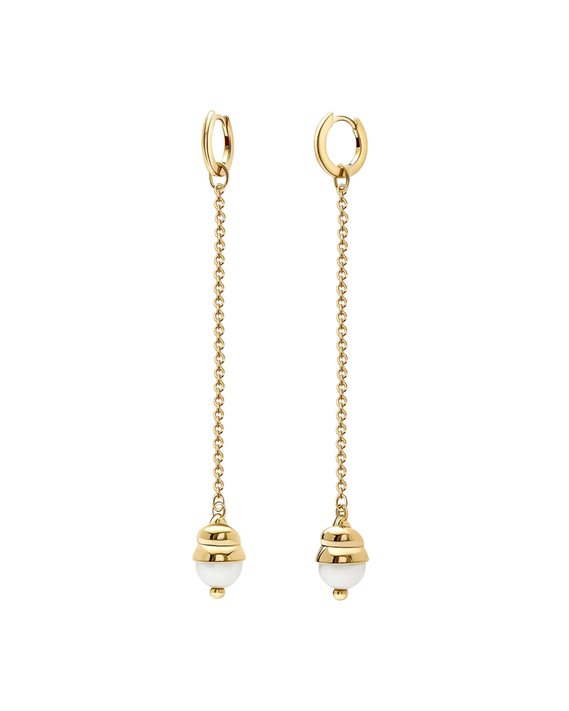Lustrous Waterfall Earrings in 18k gold vermeil – UNTAMD London