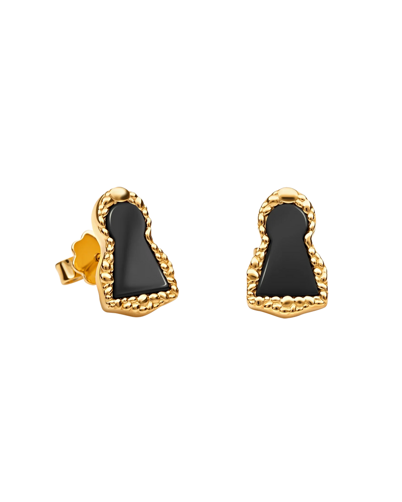 Magical Keyhole Earrings in 18k gold vermeil – UNTAMD London