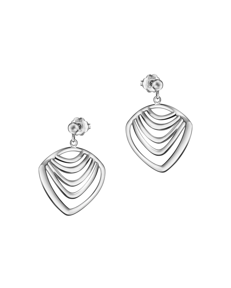 Gecko Drop Earrings in rhodium-plated sterling silver – UNTAMD London