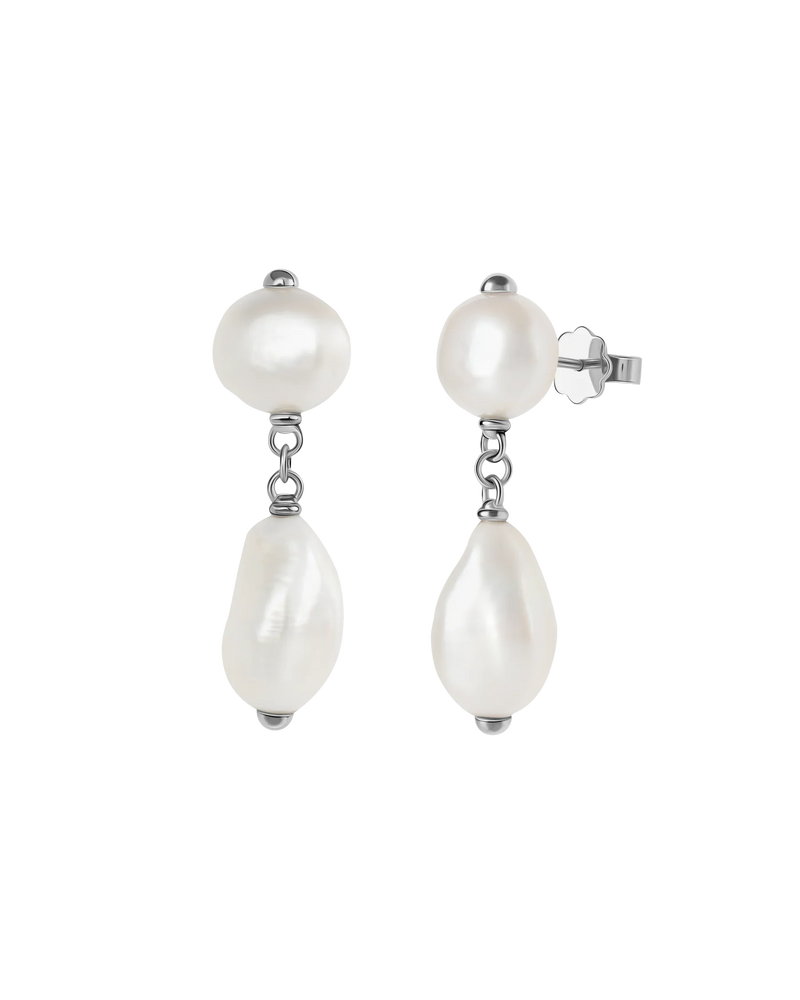 Enchanting Era Earrings in rhodium-plated sterling silver – UNTAMD London