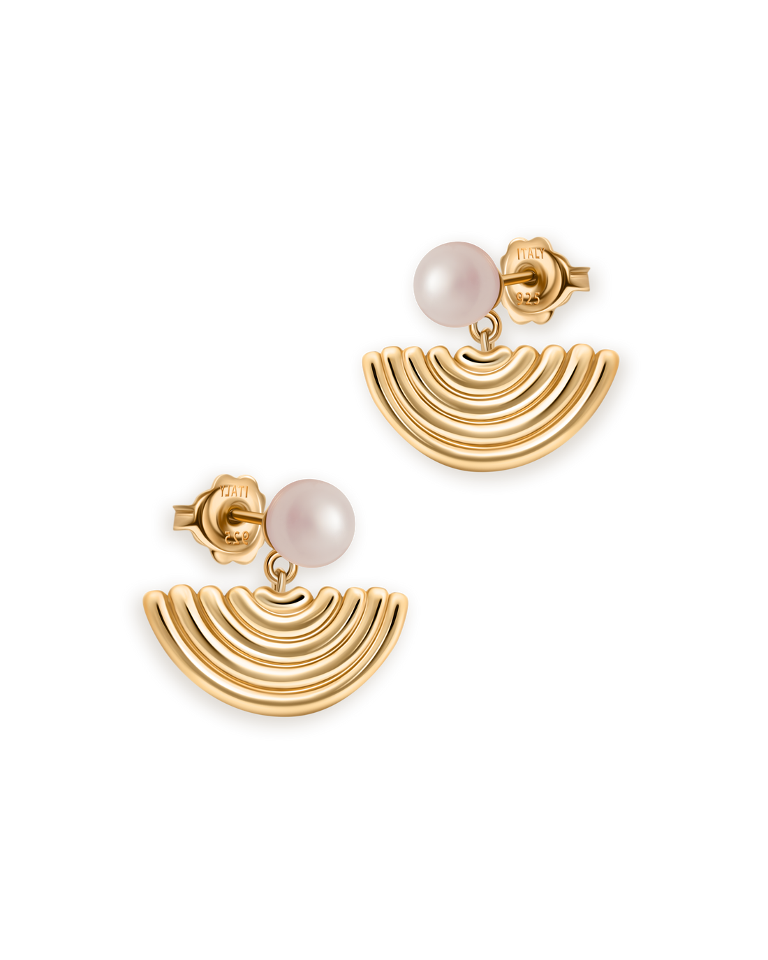 Ohrringe mit Halbmond-Fäden