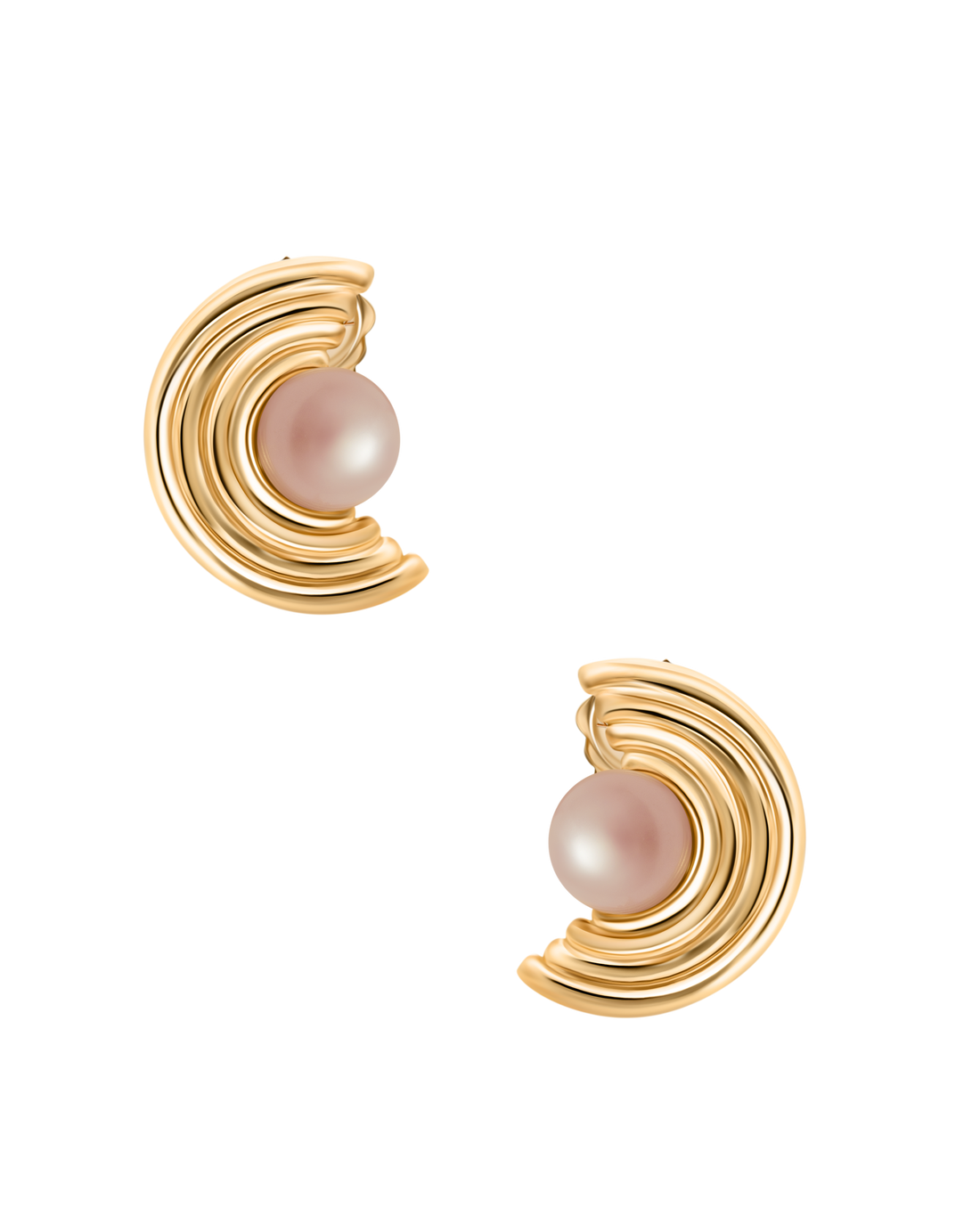 Ohrstecker mit Halbschliff