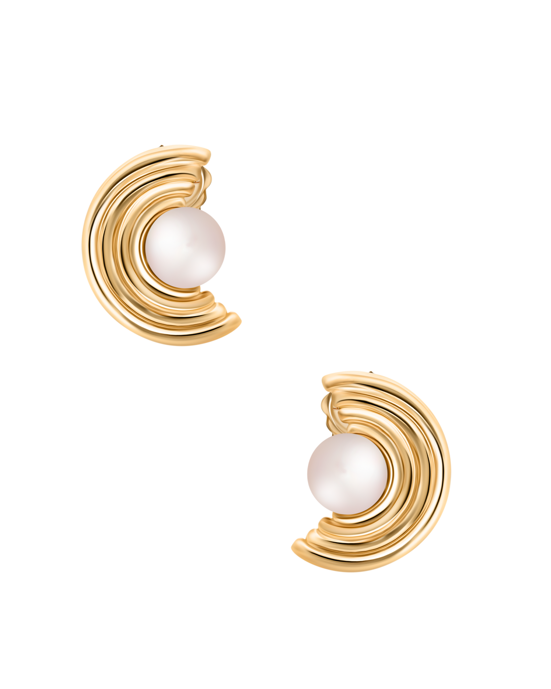 Ohrstecker mit Halbschliff